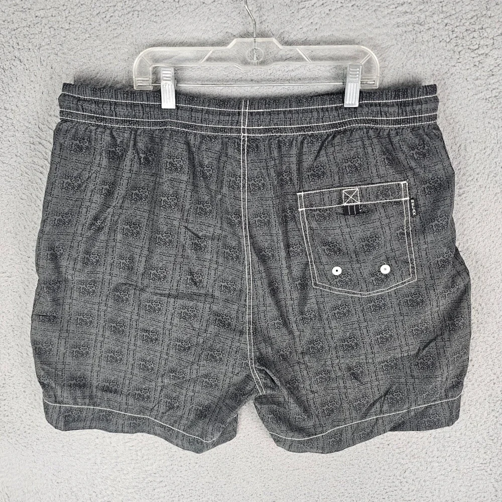 Tommy Bahama Swim Trunks Mens XL Gray Relax Damask Pattern Drawstring Shorts